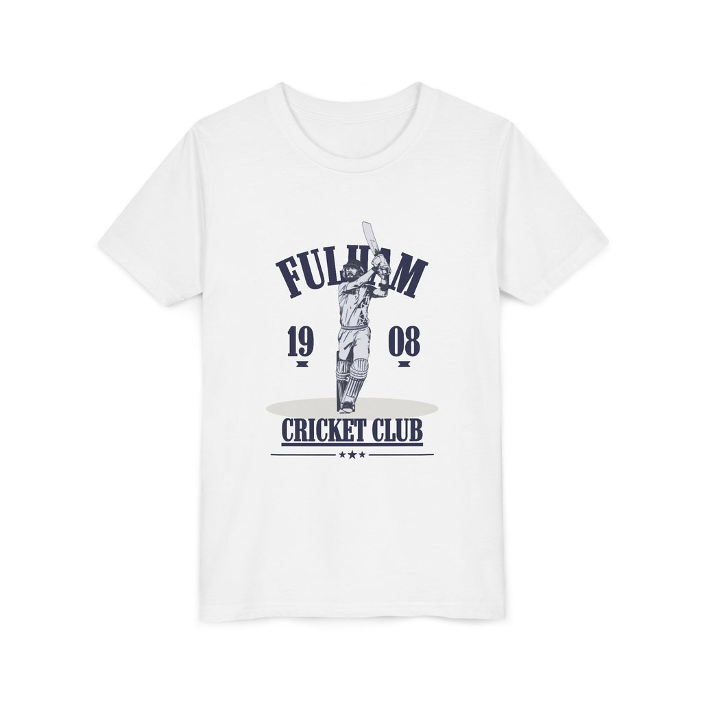 Fulham Cricket Club Youth T‑Shirt – Vintage 1908 Batter Design