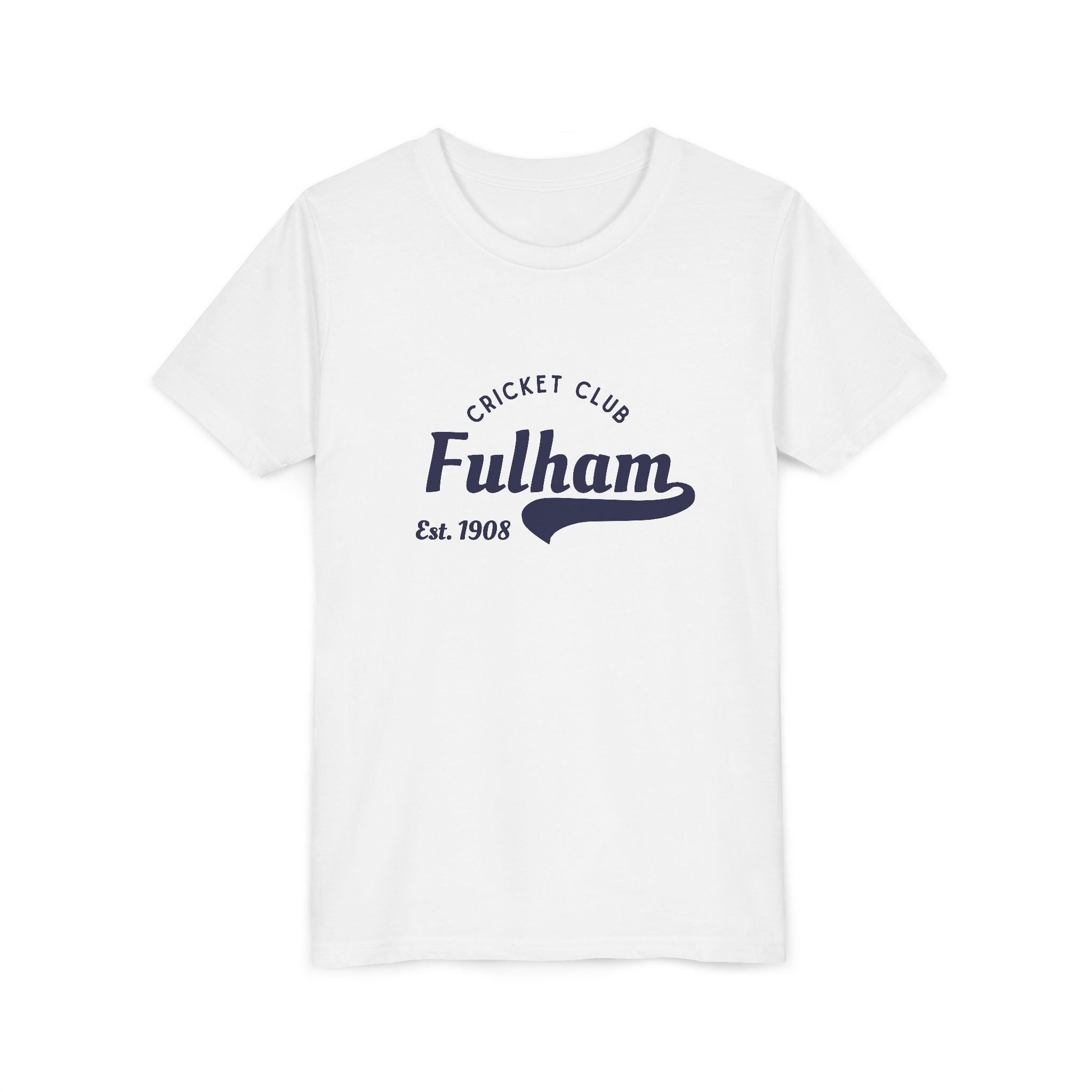 Fulham Cricket Club Youth Tee — 'Fulham Est. 1908' Short Sleeve Shirt