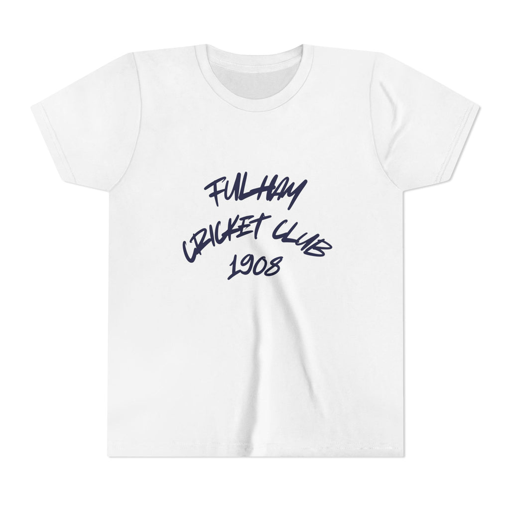 Fulham Cricket Club 1908 Youth Tee — Handwritten Logo Kids T‑Shirt