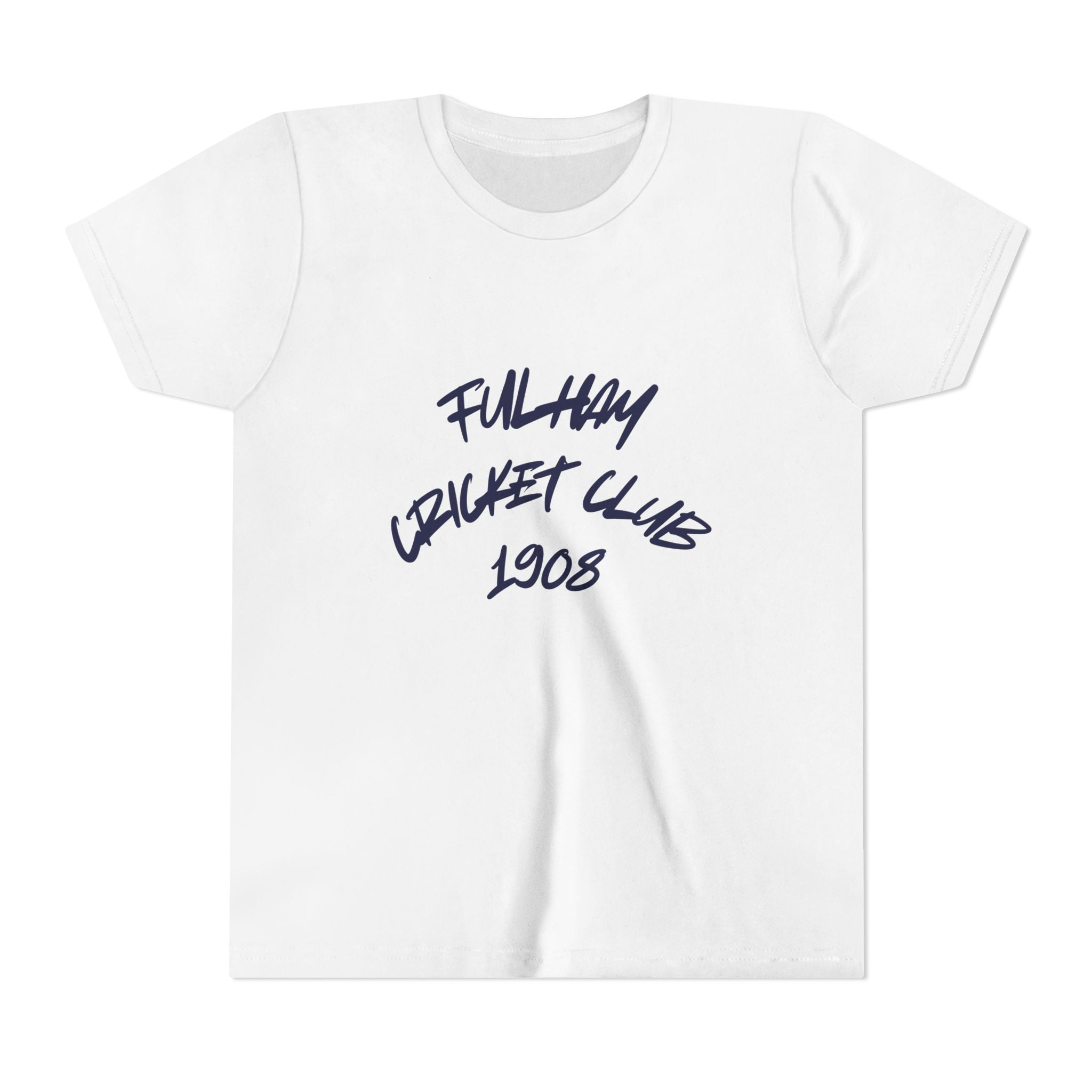 Fulham Cricket Club 1908 Youth Tee — Handwritten Logo Kids T‑Shirt