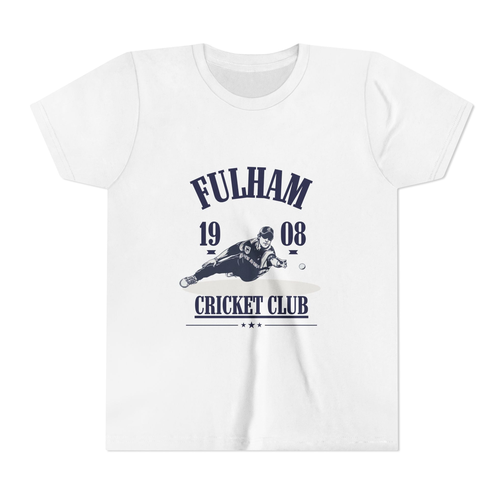 Youth Cricket Tee - Fulham Cricket Club 1908 Vintage Logo