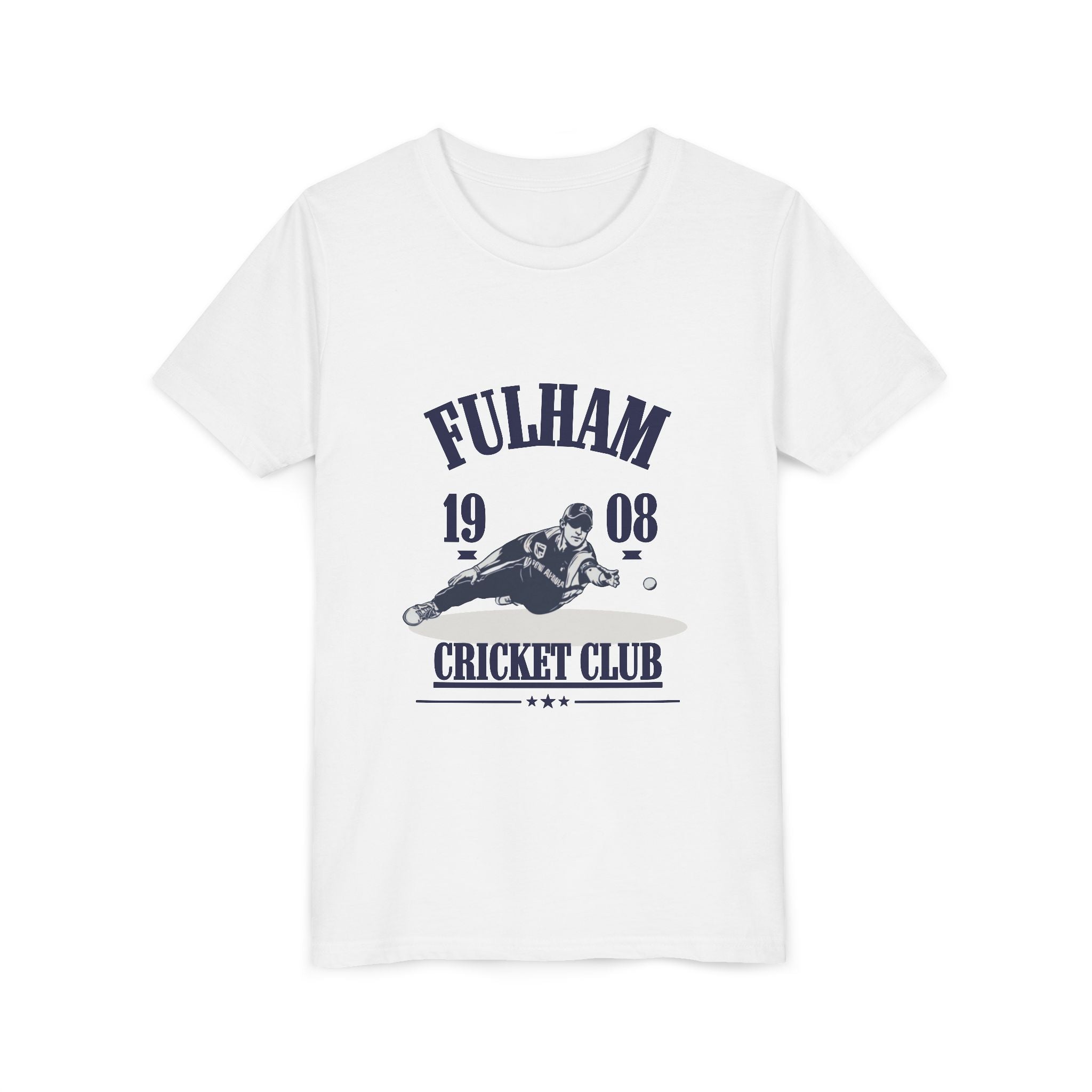 Youth Cricket Tee - Fulham Cricket Club 1908 Vintage Logo