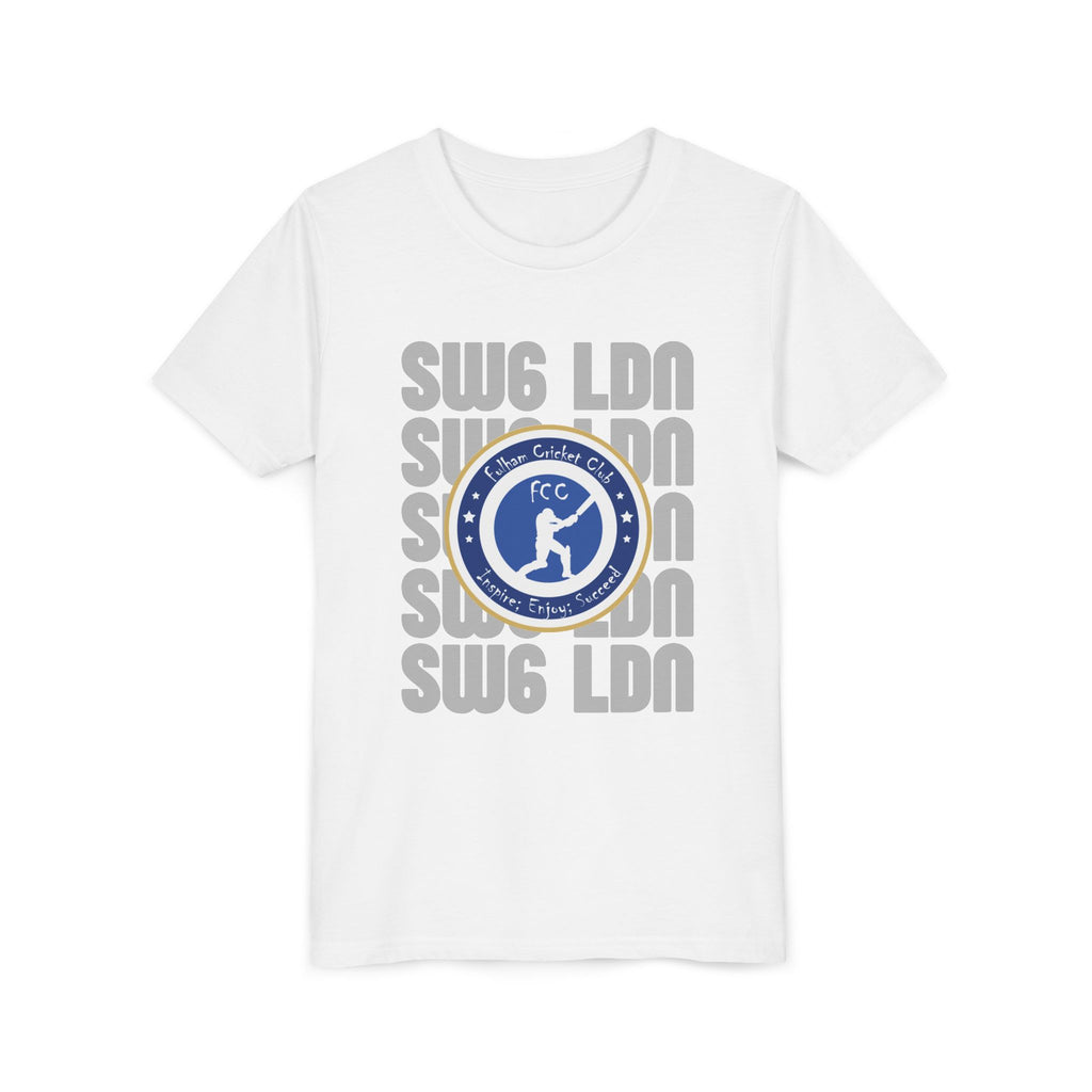 Youth Tee – SW6 LDN Cricket Club Crest Graphic
