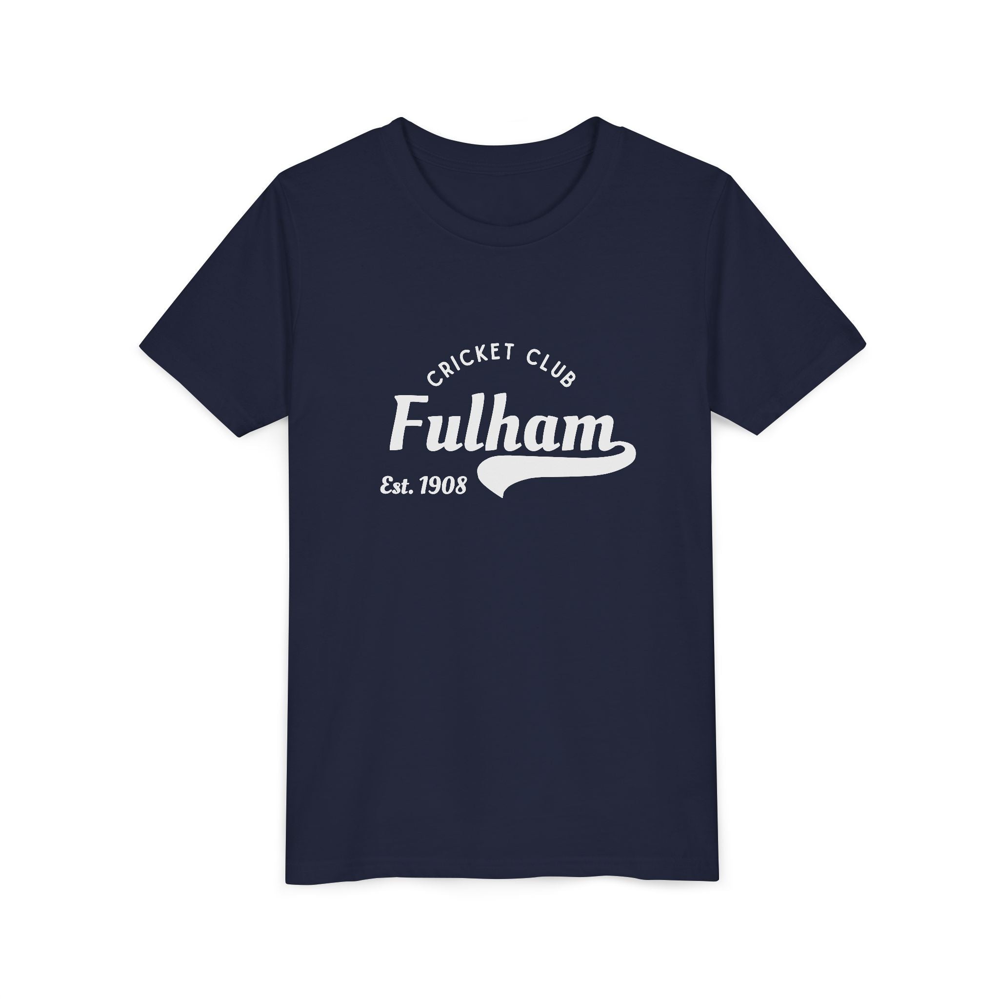 Fulham Cricket Club Youth Tee — 'Fulham Est. 1908' Short Sleeve Shirt