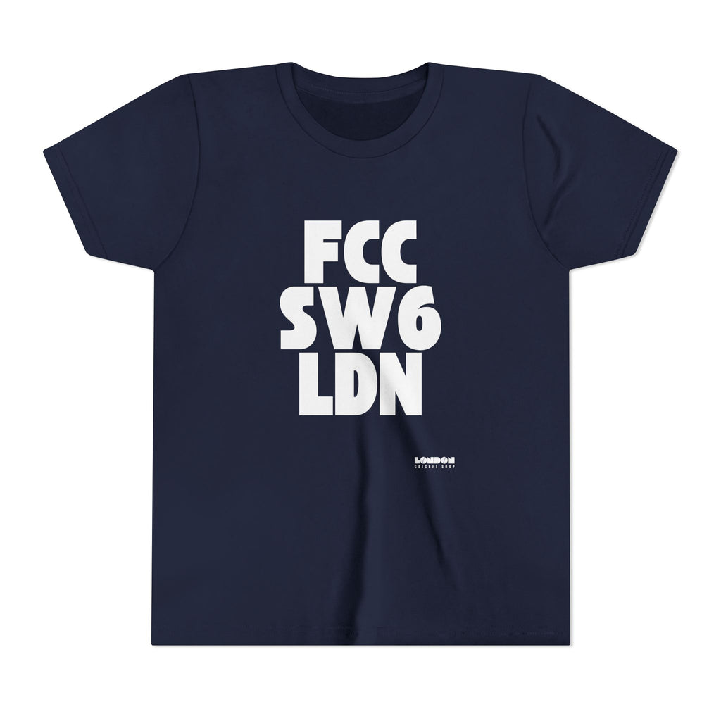 Youth Tee – FCC SW6 LDN Bold London Postal Code Graphic