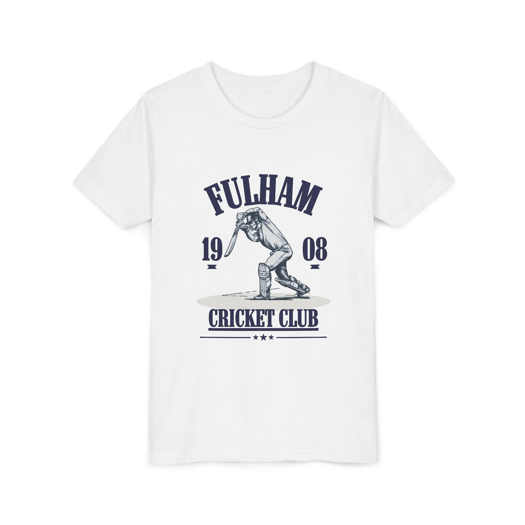 Youth Tee - Fulham Cricket Club 1908 Vintage Cricket Graphic
