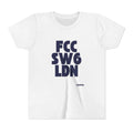 Youth Tee – FCC SW6 LDN Bold London Postal Code Graphic