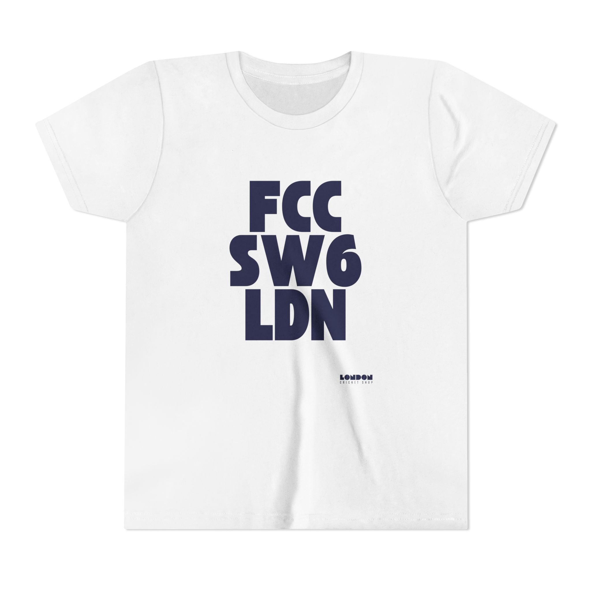 Youth Tee – FCC SW6 LDN Bold London Postal Code Graphic