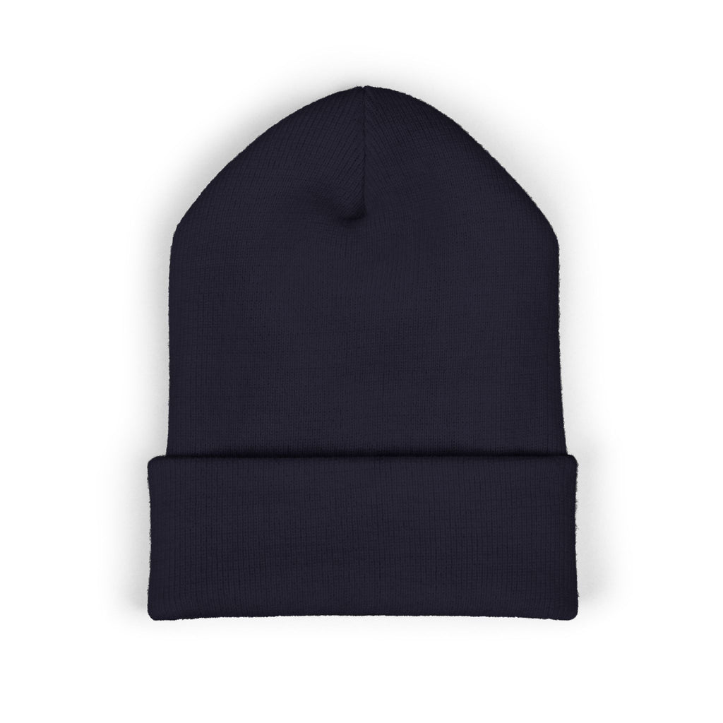 Embroidered FCC.SW6.LDH Cuffed Beanie – Classic Knit Winter Hat