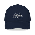 'Fulham Cricket Club' Embroidered Organic Baseball Cap — Natural Cotton Cap
