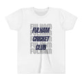 Fulham Cricket Club Youth Tee – Retro Stacked Text Kids Short Sleeve Shirt
