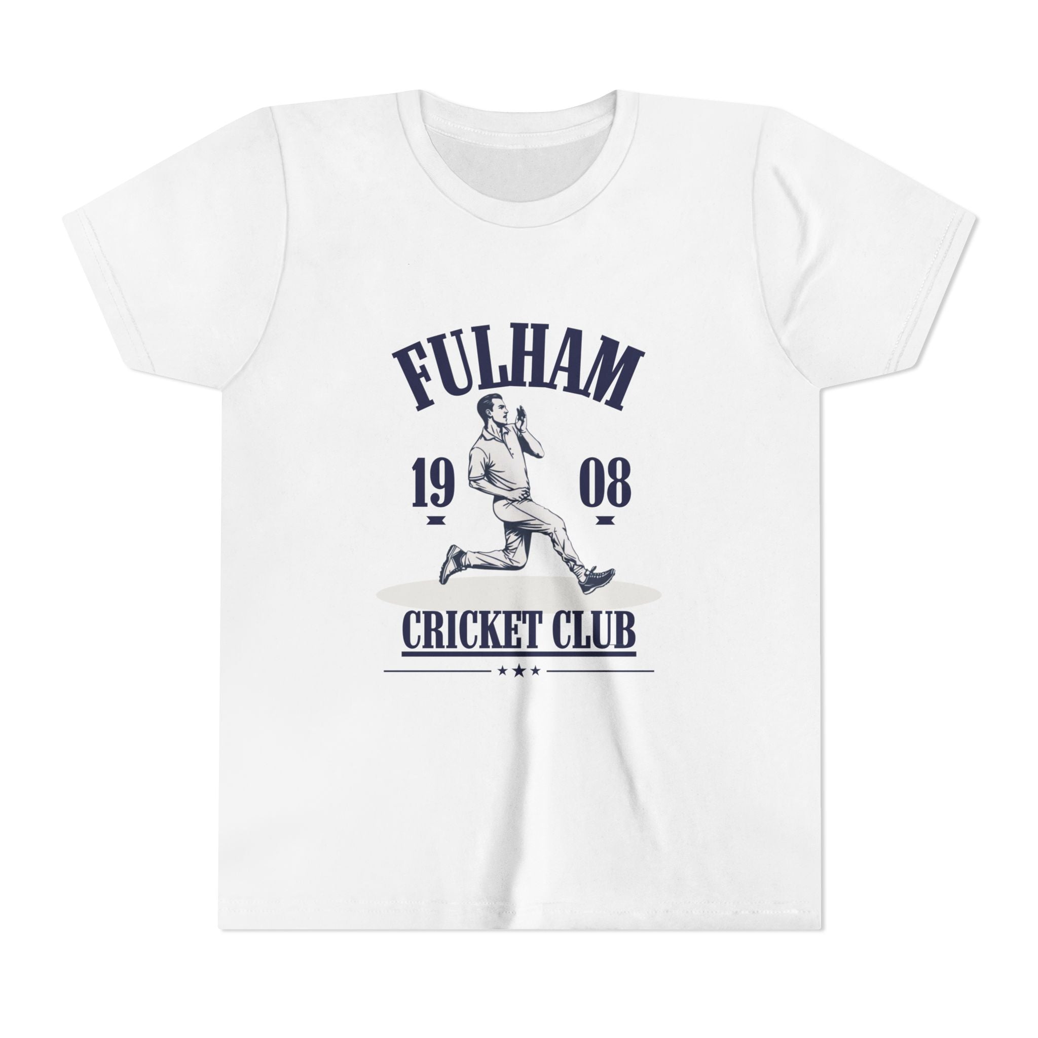 Fulham Cricket Club Youth Tee – Vintage 1908 Cricket Design