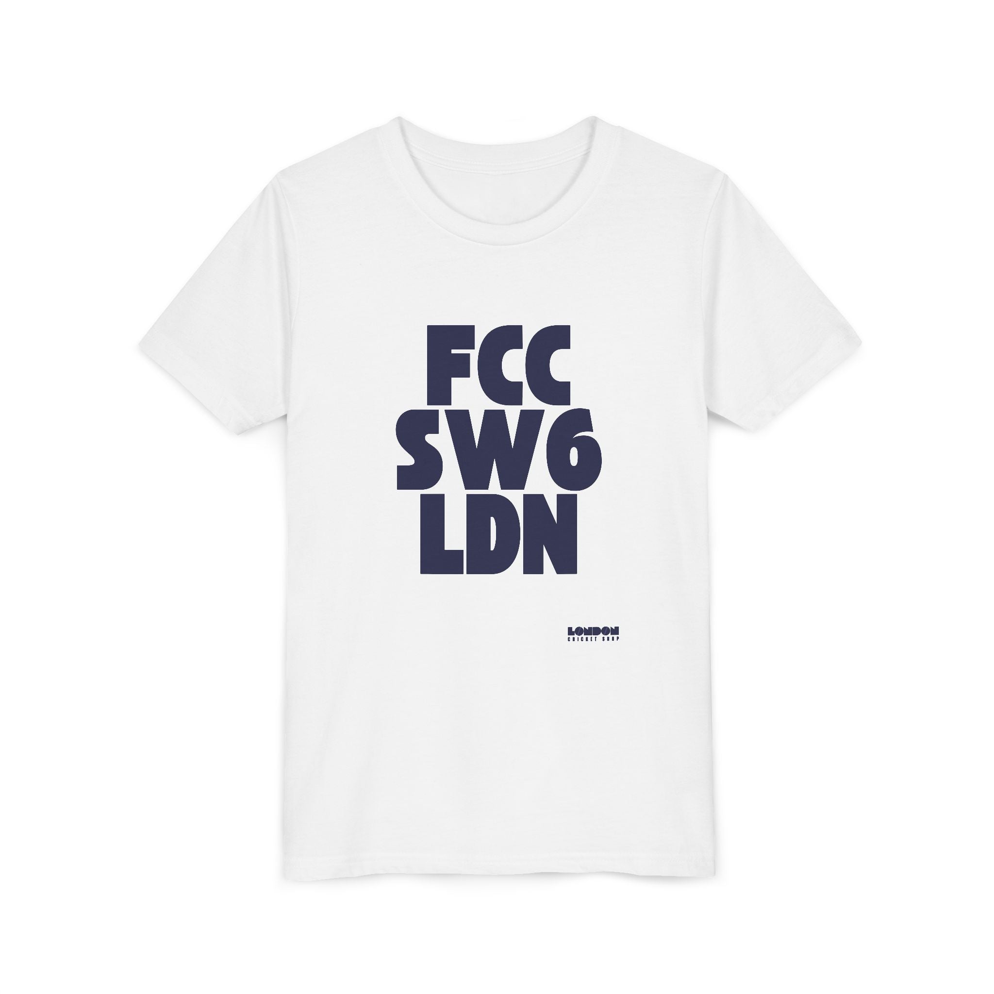 Youth Tee – FCC SW6 LDN Bold London Postal Code Graphic