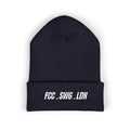 Embroidered FCC.SW6.LDH Cuffed Beanie – Classic Knit Winter Hat