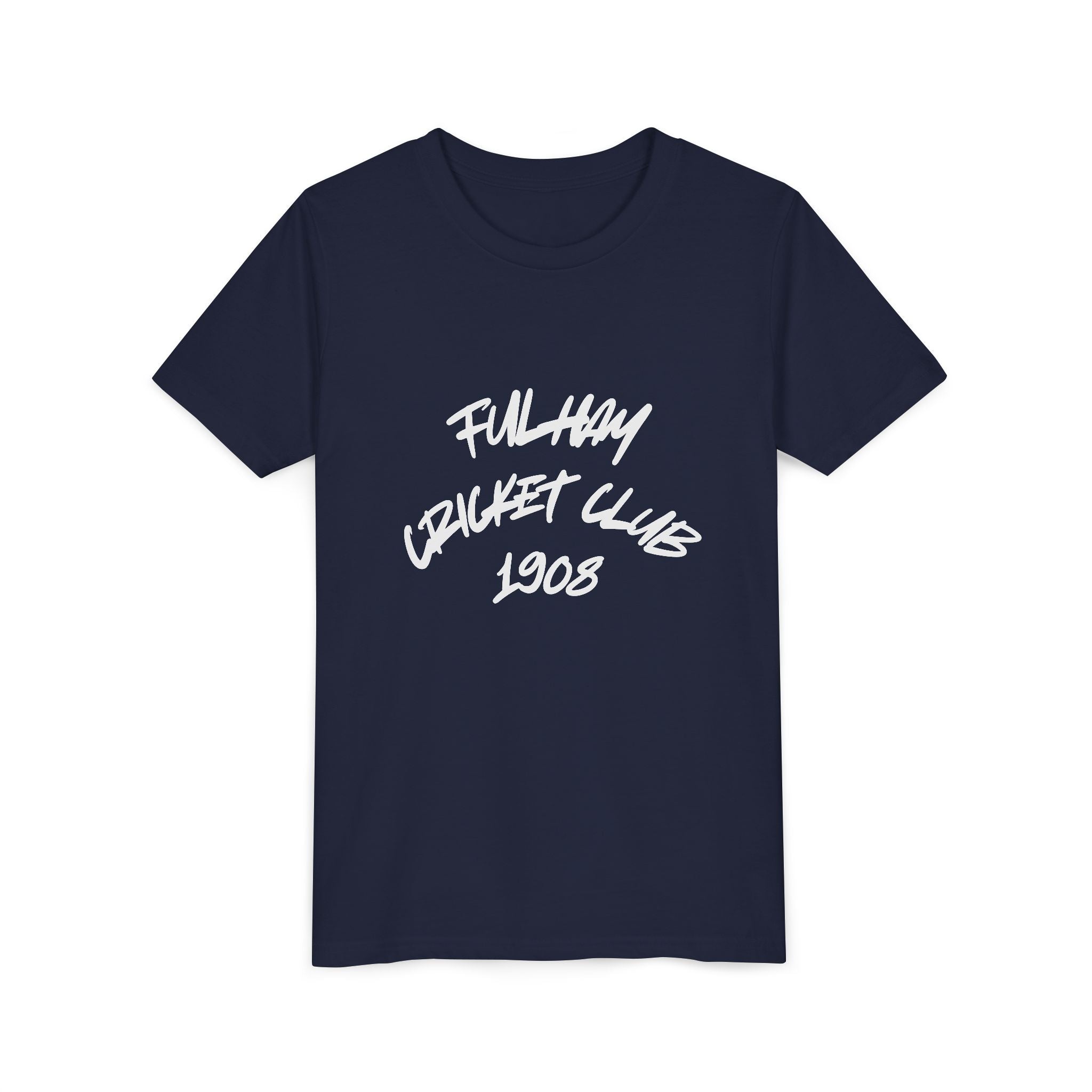 Fulham Cricket Club 1908 Youth Tee — Handwritten Logo Kids T‑Shirt