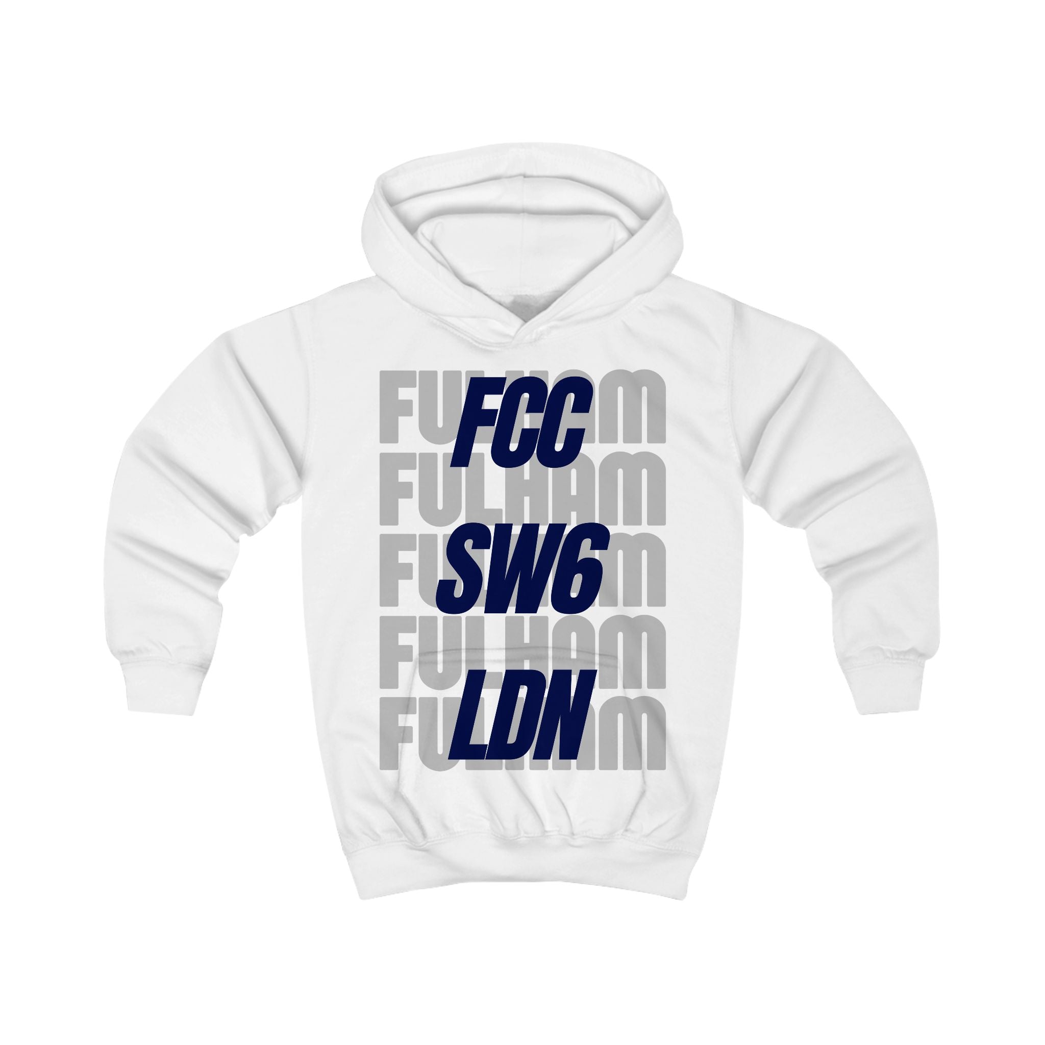 Kids Hoodie - Bold FCC SW6 LDN Streetwear Pullover