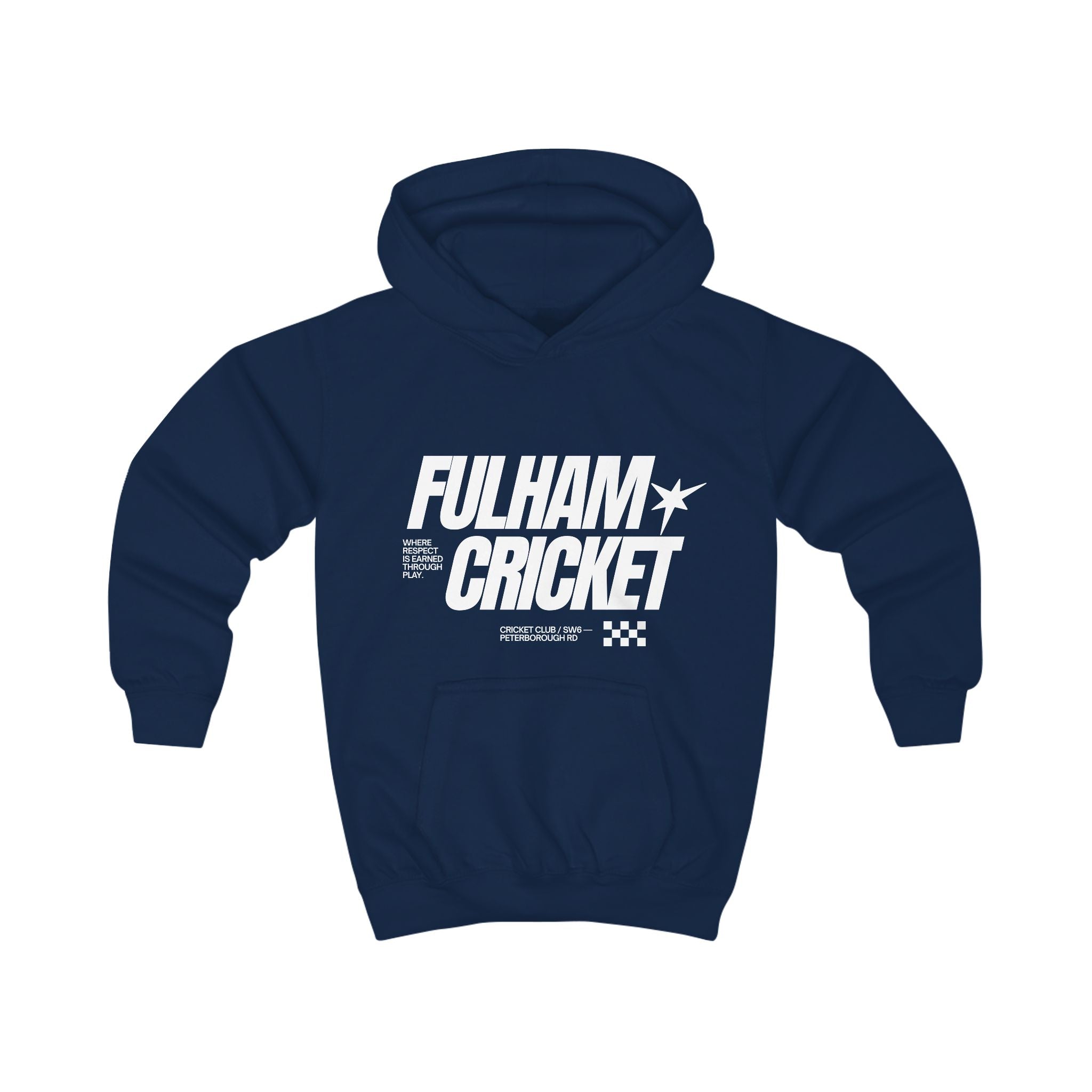 Fulham Cricket Kids Hoodie — Youth Cricket Team Pullover