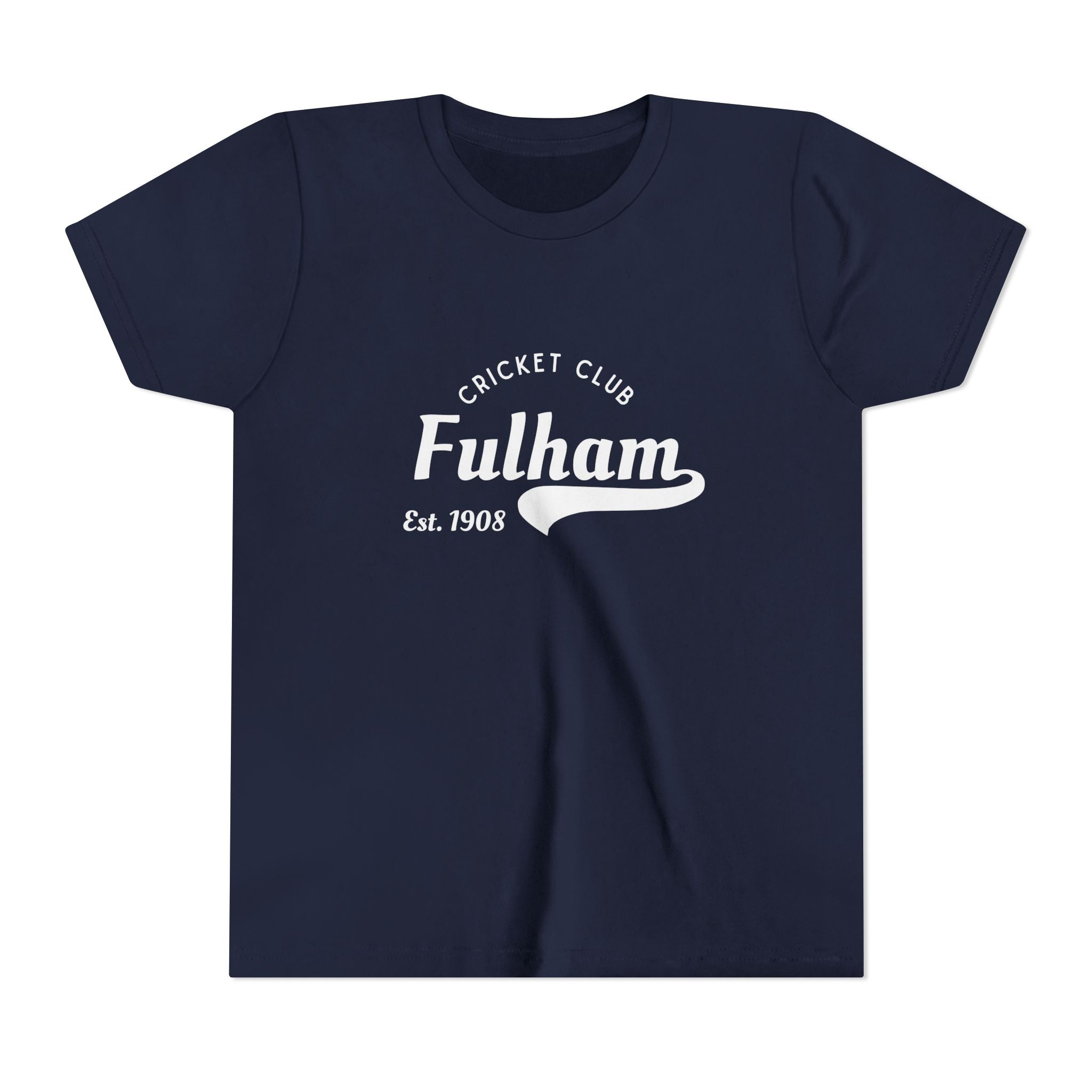 Fulham Cricket Club Youth Tee — 'Fulham Est. 1908' Short Sleeve Shirt