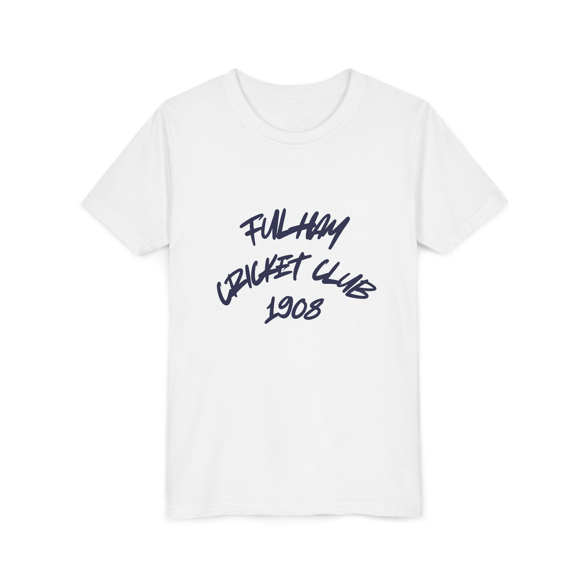 Fulham Cricket Club 1908 Youth Tee — Handwritten Logo Kids T‑Shirt