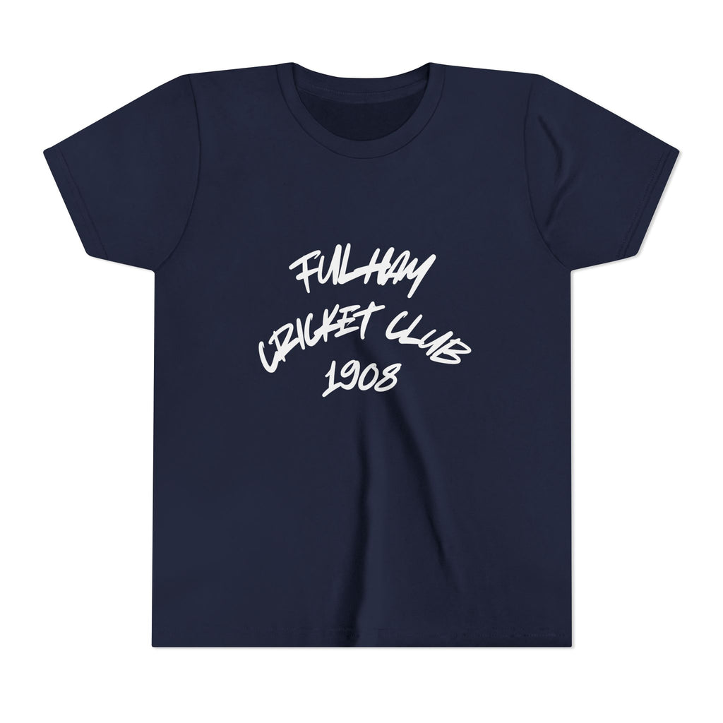 Fulham Cricket Club 1908 Youth Tee — Handwritten Logo Kids T‑Shirt